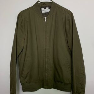 TopMan Forest Green Bomber Jacket